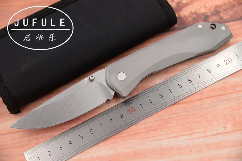 JUFULE сделано 761 шарикоподшипник S35vn TC4 титановая ручка Складной Тактический