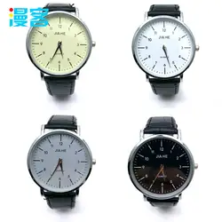 Известный модный люксовый бренд Jiahe ремень мужские часы ультра-тонкий Бизнес Кварцевые женские часы Рождество студент подарок часы время