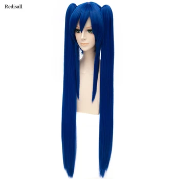 

Halloween Anime Fairy Tail Wendy Marvell Cosplay Wig Long Straight Blue Synthetic Hair Role Playing