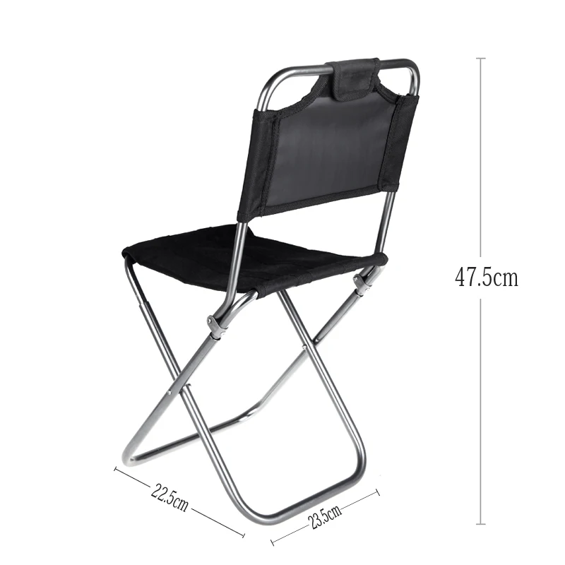 Высокое качество складной стул для рыбалки портативный складной алюминиевый стул из ткани Оксфорд открытый рыбалка кемпинг со спинкой сумка для переноски