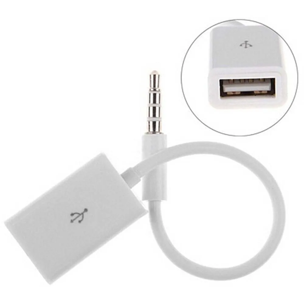 3 5 мм штекер AUX аудио разъем к USB 2 0 гнездовой кабель Шнур Профессиональный