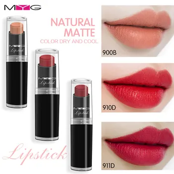 

5pcs/lot MYG Brand High Quality Matte Lipstick Makeup Long Lasting Moisturizing Smooth Nutritive Stage Lip Tint Free Shipping