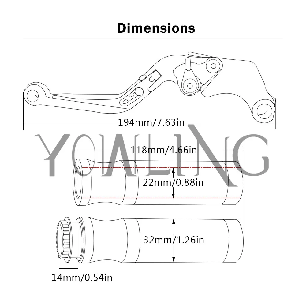 7/" 22 мм Мотоцикл с ЧПУ рукоятки «Грипсы» ручка+ тормозной рычаг сцепления для honda CBR1000RR CBR 1000 RR/FIREBLADE 2004-2007