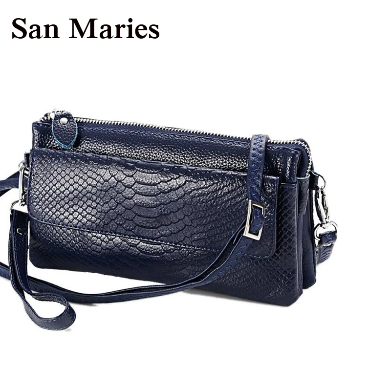 

Russian Fashion Messenger Bag Women Clutch Wristlets Organizer Wallets for Phone Card Money Leather Bags