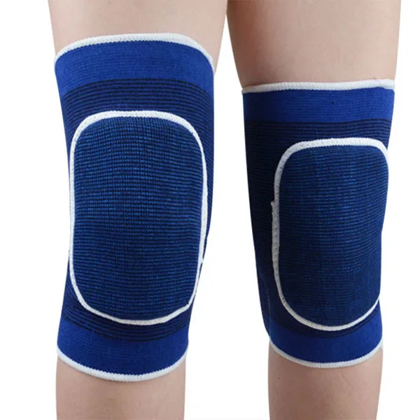 1 Pair Blue Color Football Soccer Basketball Knee Pad Kneecap Protect