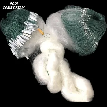 

gill net H1.2m*L60M 3layer 10mm-60mm mesh sink net fish trap sticky fishing net outdoor red de pesca reservoir fishing network