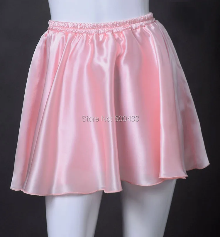 WOMENS GILRS 100 SILK SKIRT FULL CIRCLE MINI SKIRT SHORT SKIRT ELASTIC