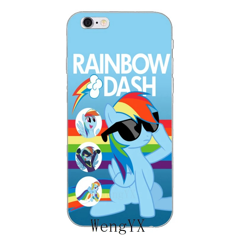 Цветной мягкий чехол для телефона my little pony rainbow dash Xiaomi Mi A2 8 SE Lite Mix Max 3 6X Redmi Note 6 6A Pro S2