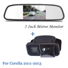 5-Inch HD Rearview Car Mirror Monitor Video Input 800*480 12V with CCD Car Rear View Camera Parking Cam For Toyota/corolla