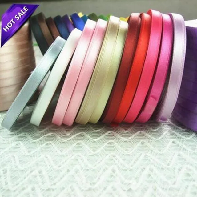 22 m/lotto 6mm Raso di Seta Del Nastro Del Organza Per La Cerimonia Nuziale Cuci 22 m/lotto 6mm Raso di Seta Del Nastro Del Organza Per La Cerimonia Nuziale Cuci