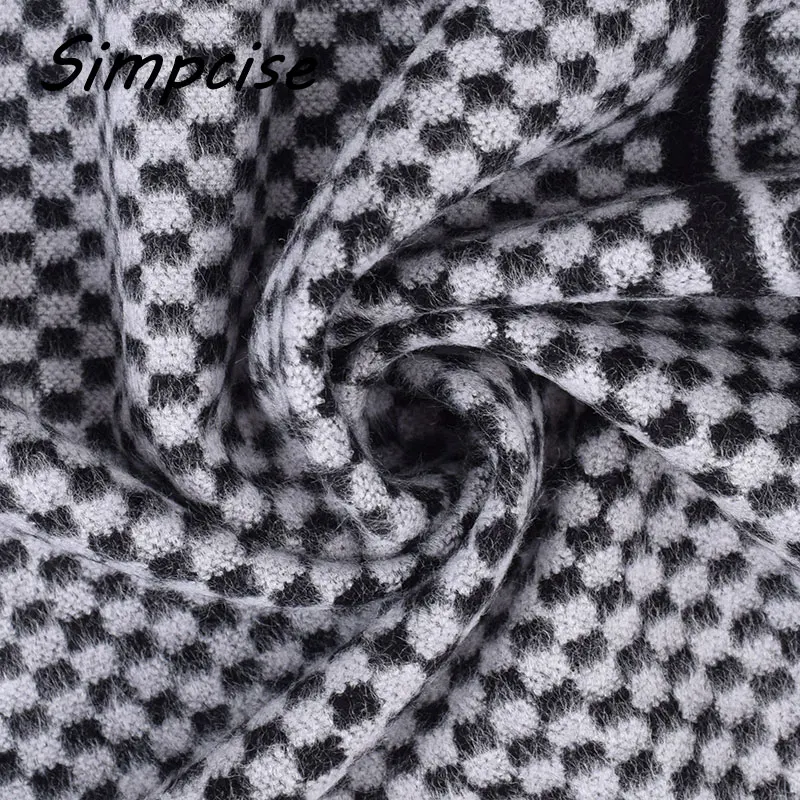 Adult Winter Scarf Scarves Men Cotton Blend Tartan Print Autumn New Fashion Men's Cachecol A3A18914