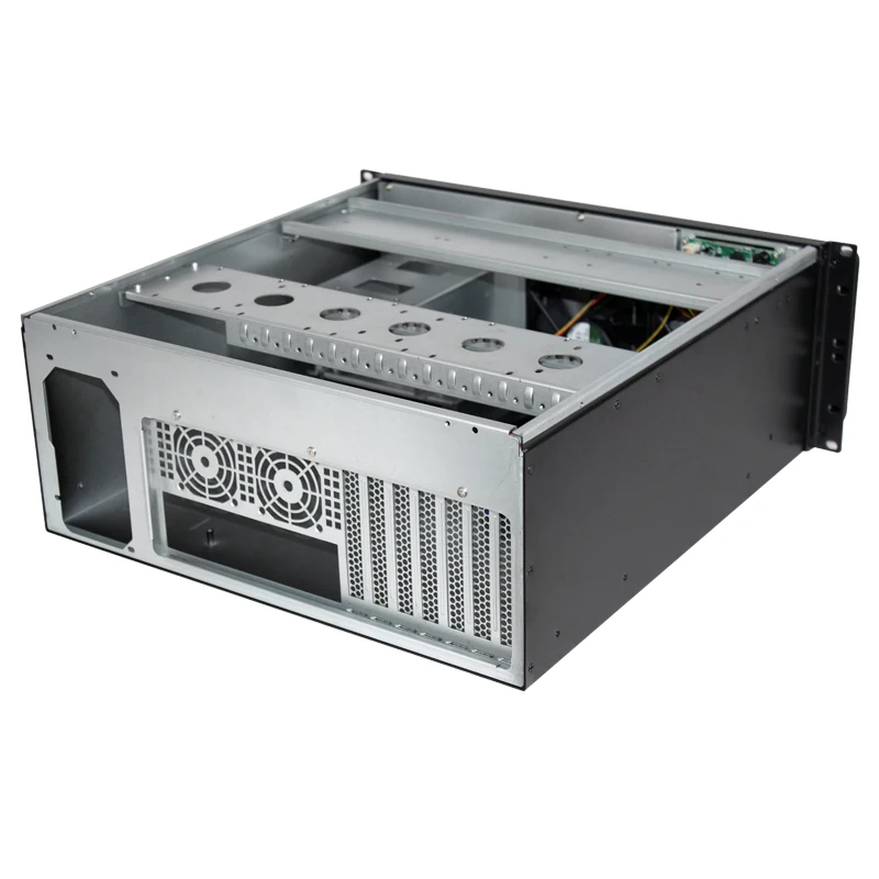 4U450 промышленного управления сервера чехол с контролем температуры экран Поддержка блок питания ATX материнская плата среднего мониторинга с рейкой
