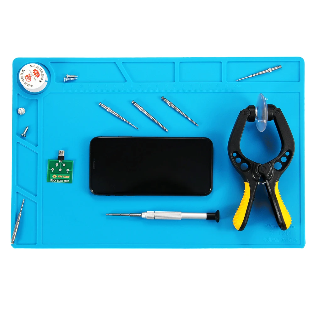 rework station Repair Pad Insulation Heat-Resistant Soldering Station Silicon Soldering Mat Work Pad Desk Platform for BGA Soldering Station lincoln electric ac 225 arc welder