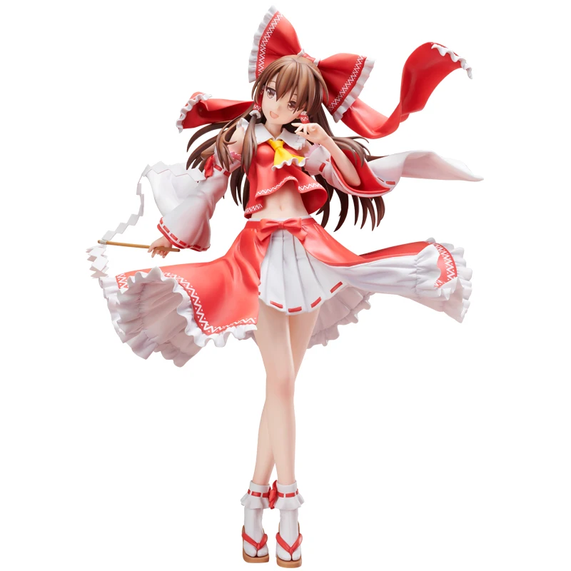 

42cm New Anime Cute Girl Hakurei Reimu Art Crafts PVC 1/4 Scale Home Decor Action Figure Collecting Model Christmas Toy Box D522