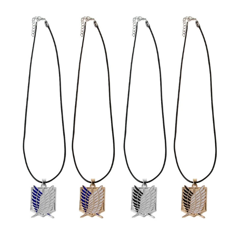 

Wings of Freedom Titanium Cosplay Pendant Necklace Men Attack on Titan Jewelry