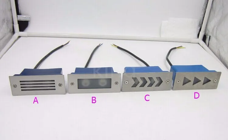 Оптовая цена 2 Вт IP68 светодио дный лестницы/шаг свет утоплена открытый угол стены светильник для виллы, лобби лестница ночник