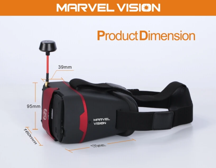 FX Marvel Vision 4,3 дюймов 5,8G 32CH Авто поиск Raceband FPV очки видео очки для гонок Дрон