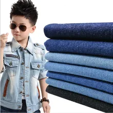 Простая стирка воды хлопок хлопчатобумажная джинсовая ткань "Деним" ткань, толстый и тонкий тип