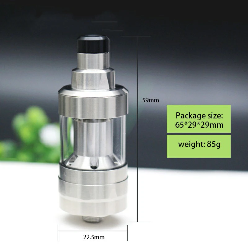 

Kayfun Prime Style MTL 2.0ml RTA 22MM Diameter Airflow Control 316 Stainless Steel Atomizer Rebuildable Dripper Tank