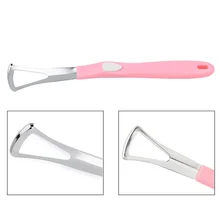 Нержавеющая сталь для ухода за зубами чистые скребок для языка ручка гигиена хороший массаж дыхания удалить плохой дыхательный инструмент