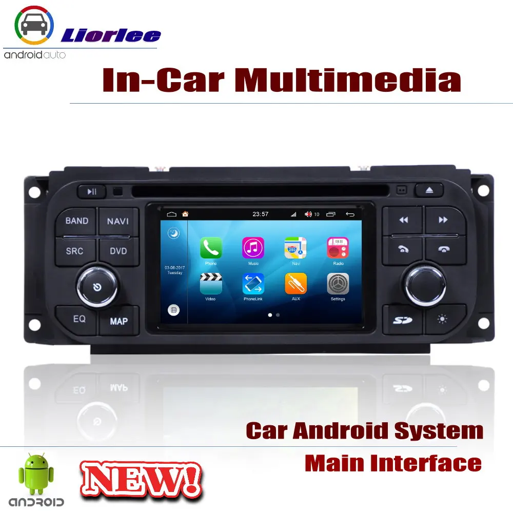 Для Chrysler Town& кантри 2001~ 2007 автомобильный Android плеер DVD gps навигационная система HD экран Радио Стерео интегрированный мультимедиа