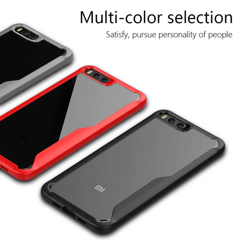 

For XiaoMi Mi Note 3 Case Soft Silicone+Transparent PC Armor Back cover Case for XiaoMi Mi Note 3 Note3 Full Cover Phone Shell