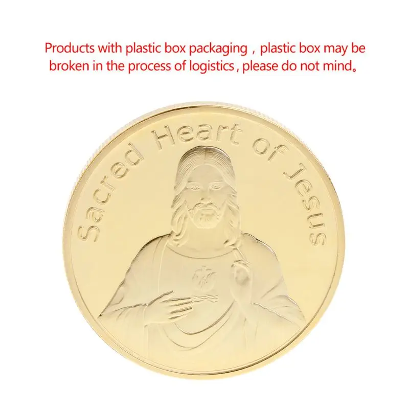 

Commemorative Coin Jesus Bless God Silver Gold Collection Souvenir Gifts Art Crafts Collectible Coins New Quality