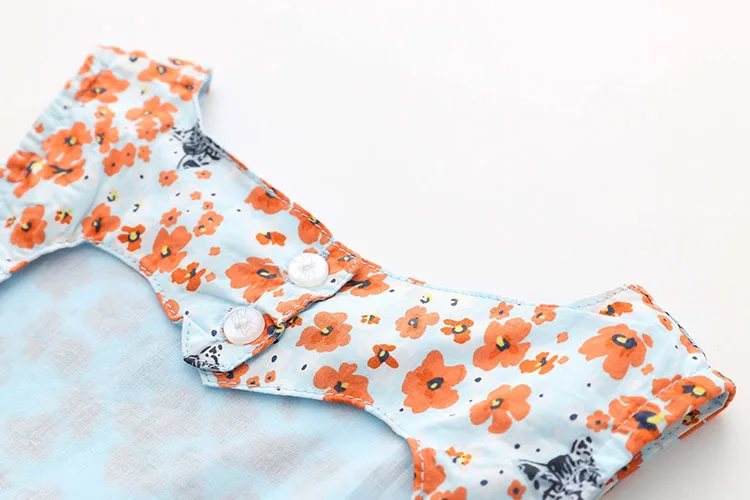2018 Summer 2-10 Years Sexy Heart Shape Backless Floral Full Print Princess Dance Party Prom Little Kids Girl Cottoning Dress (10)
