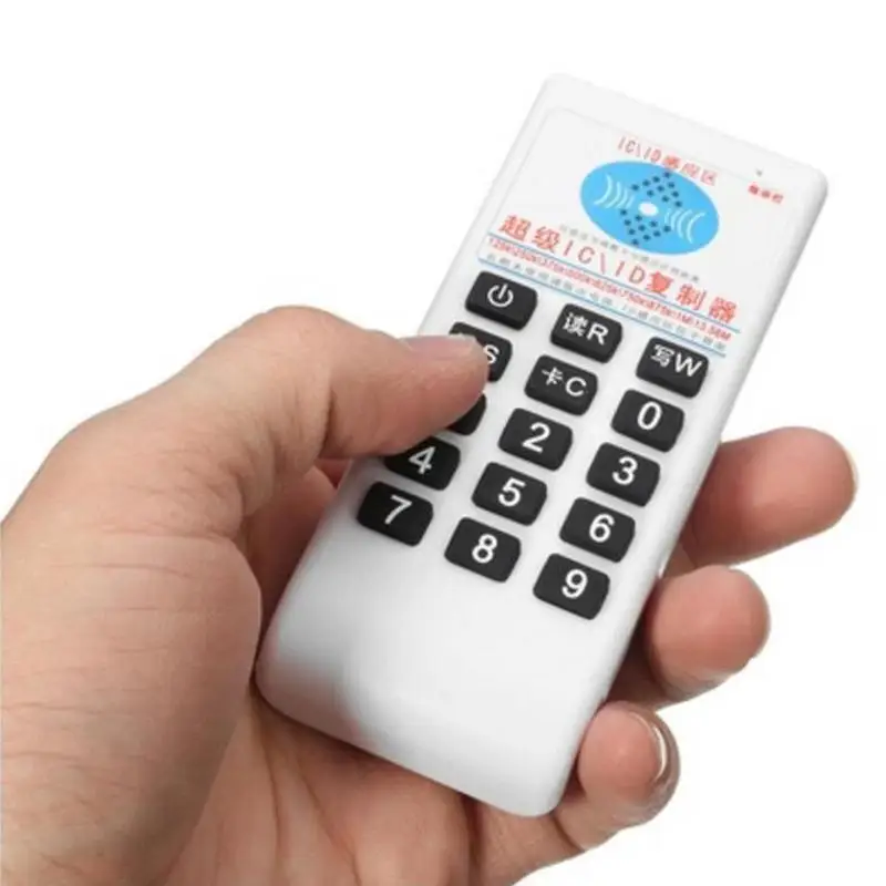 Online Copiadora de mano de 125 Khz 13,56 MHZ, duplicadora, Cloner, lector y escritor RFID tarjeta NFC IC + 3 uds 125KHZ + 3 uds 13,56 MHZ tarjetas