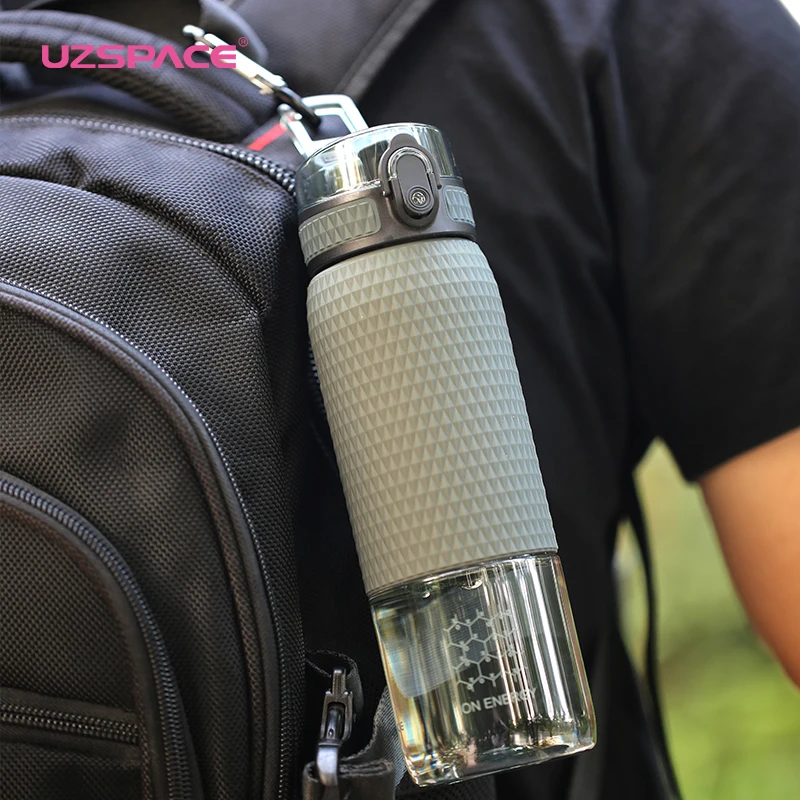 UZSPACE 350 مللي/500 مللي شاي الفواكه المياه زجاجة غطاء من السيليكون المحمولة الأزياء البلاستيك في الهواء الطلق الرياضية بلدي شرب المياه زجاجة BPA ش... UZSPACE 350 مللي/500 مللي شاي الفواكه المياه زجاجة غطاء من السيليكون المحمولة الأزياء البلاستيك في الهواء الطلق الرياضية بلدي شرب المياه زجاجة BPA ش...