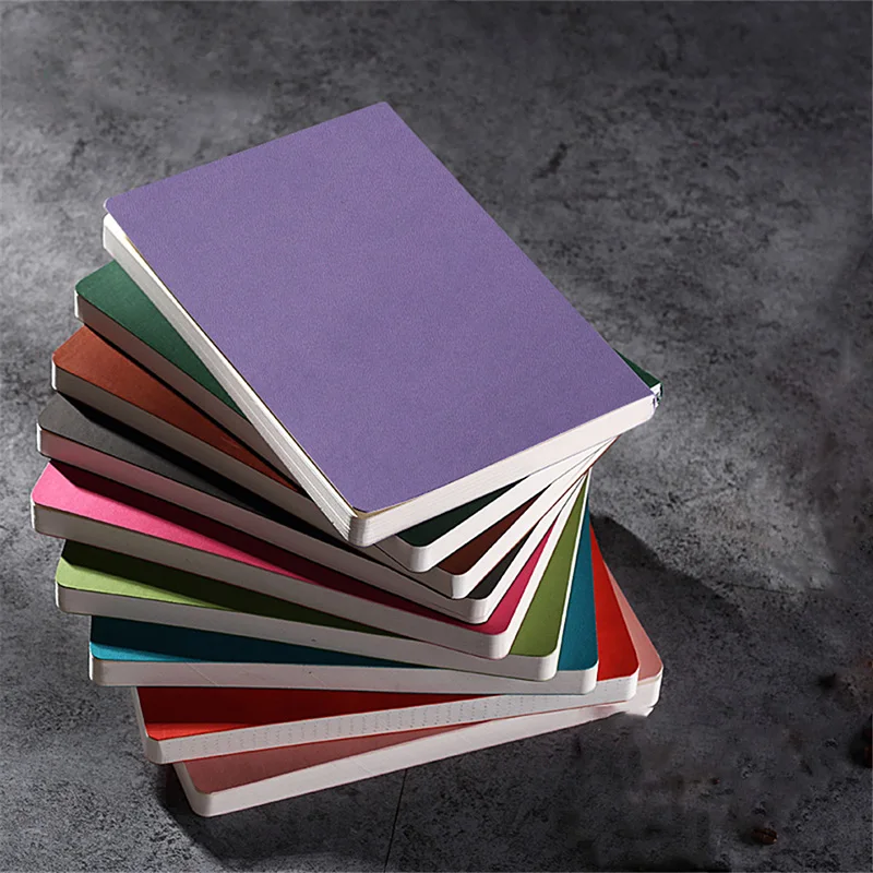 

A5 Pure color hardcover Dotted School Office Notebook Stationery Blank line grid dots Agenda fine planner Journal Supplies Gift