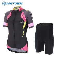 XINTOWN Women Pro Cycling Set Bike Clothing Sport Jerseys MTB Shorts Anti-sweat Bicycle Clothes Sportswear Ropa Maillot Ciclismo
