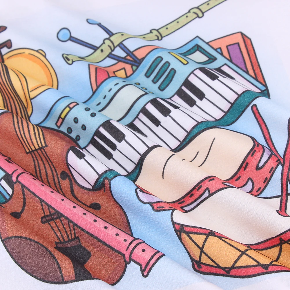 Boys Girls Kids KEYBOARD PIANO T-Shirt Music Instrument Musician Band Child
