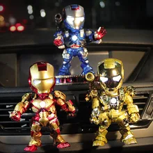 Человек-паук, Железный человек, автомобильный освежитель воздуха, автомобильный Кондиционер на выходе, твердые ароматерапевтические автомобильные аксессуары, подарки