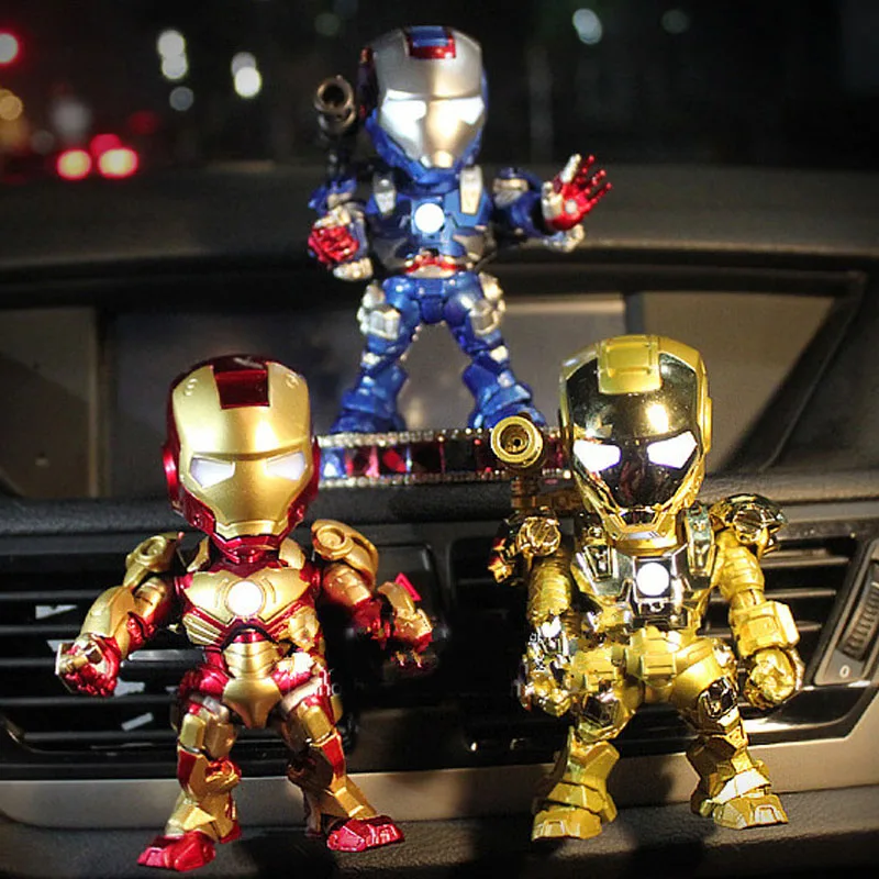 

2019 Spider-Man Iron Man Car Perfume Air Freshener Car Air Conditioner Outlet Solid Aromatherapy Car Accessories Gifts