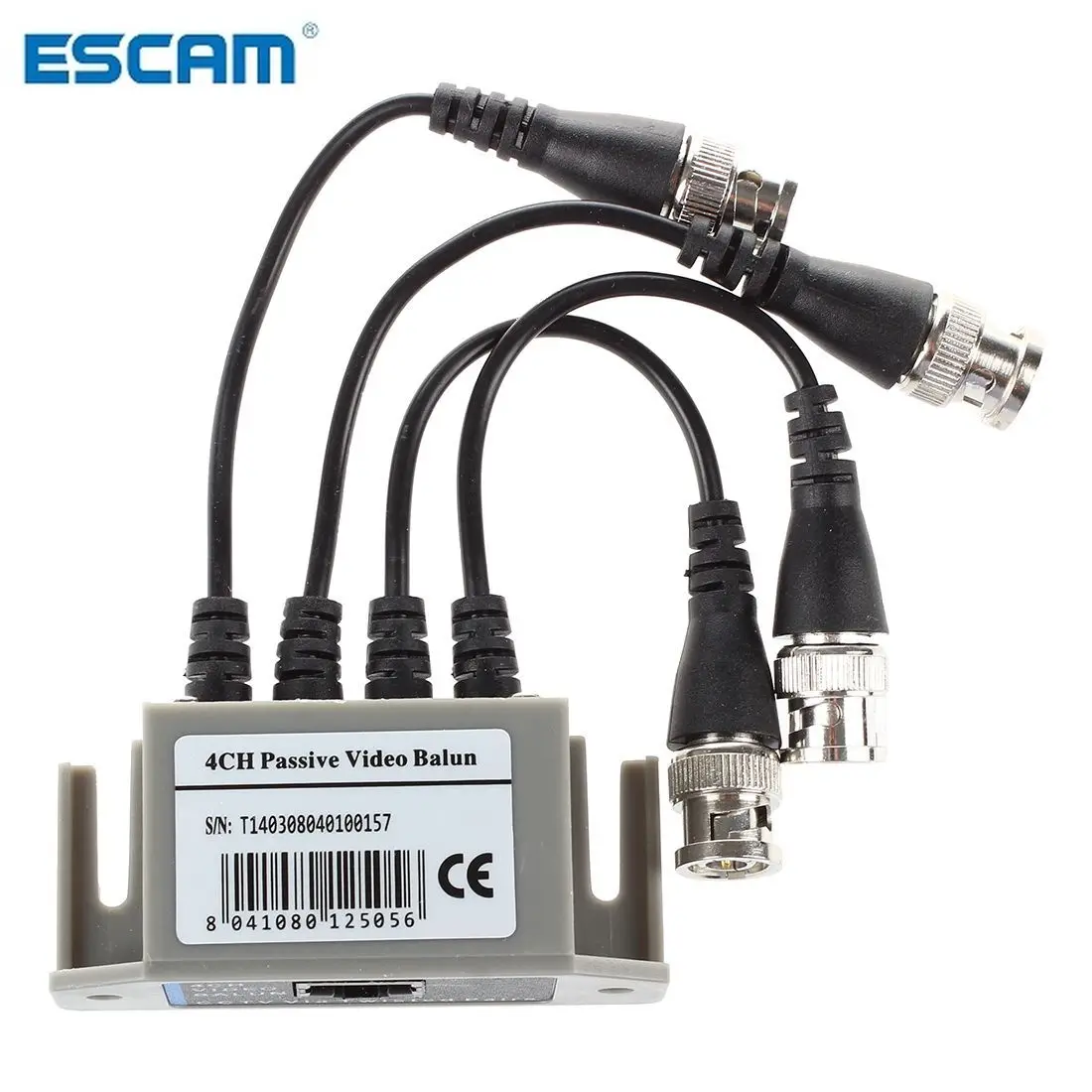 ESCAM 4 канальный видео Balun BNC UTP CAT5 передатчик для тренда камеры