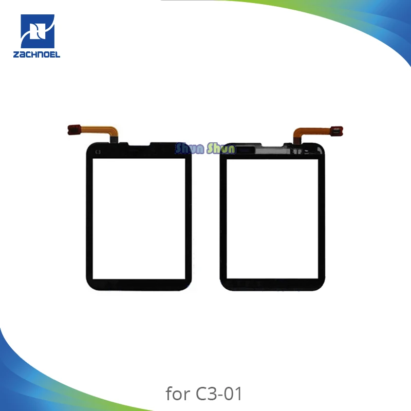 

3.2'' New C3-01 Touch Screen for Nokia C3-01 C3 01 Touch Digitizer Sensor Front Glass Panel Lens Black Phone Parts