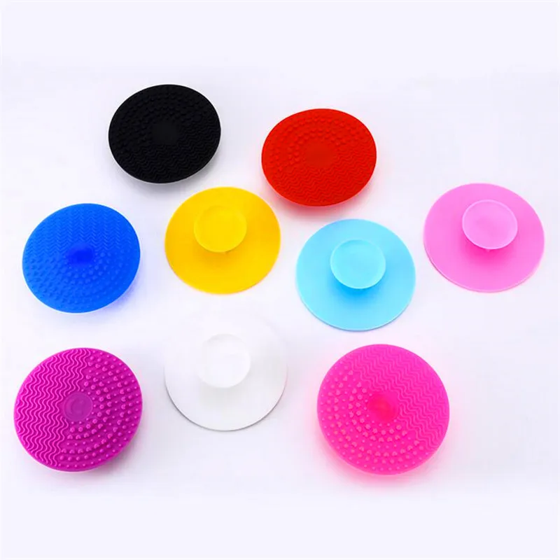 

1PC Silicone Makeup Brush Cleansing Pad Palette Brush Cleaner Cleaning Mat Washing Scrubber Pad Cosmetic Make Up Cleaner Tools