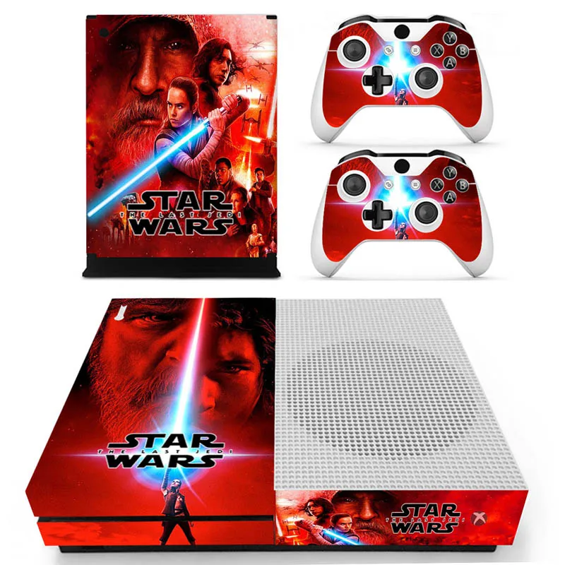 Звездные войны: последние Jedi Vinly шкуры наклеивающиеся Переводные картинки для детей xbox One S консоль с двумя беспроводными контроллерами кожи