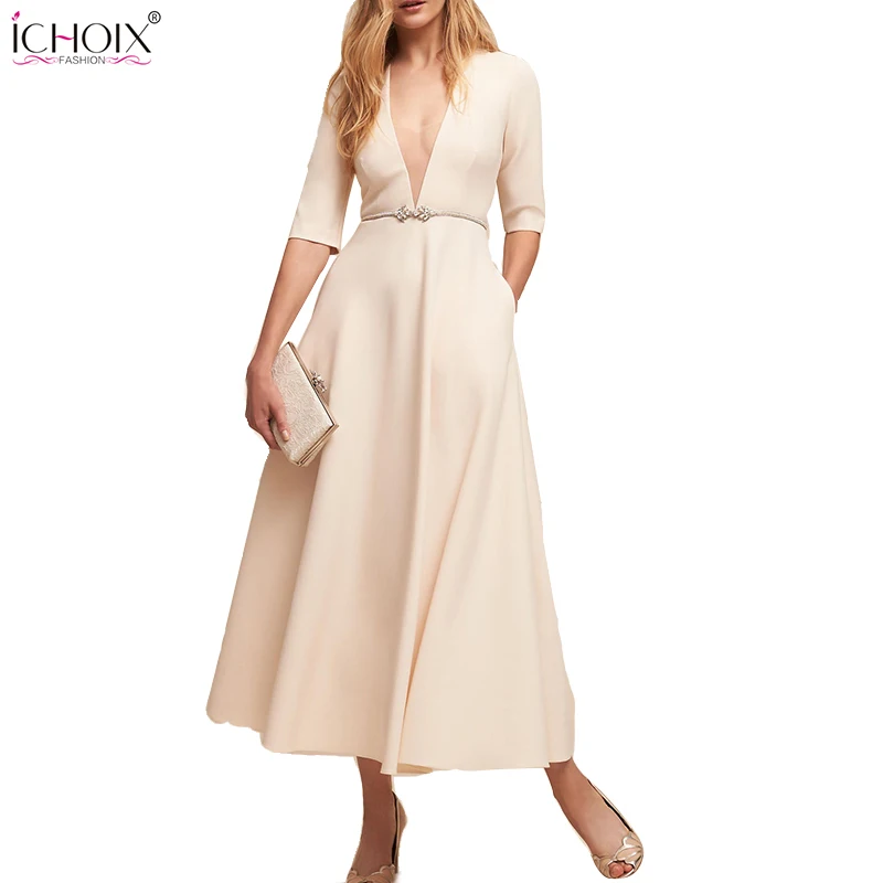 

2019 Autumn Winter Maxi Dress Women Sexy Deep V-Neck Female Casual Long Dress Bodycon Elegant Evening Party White Dress Vestidos