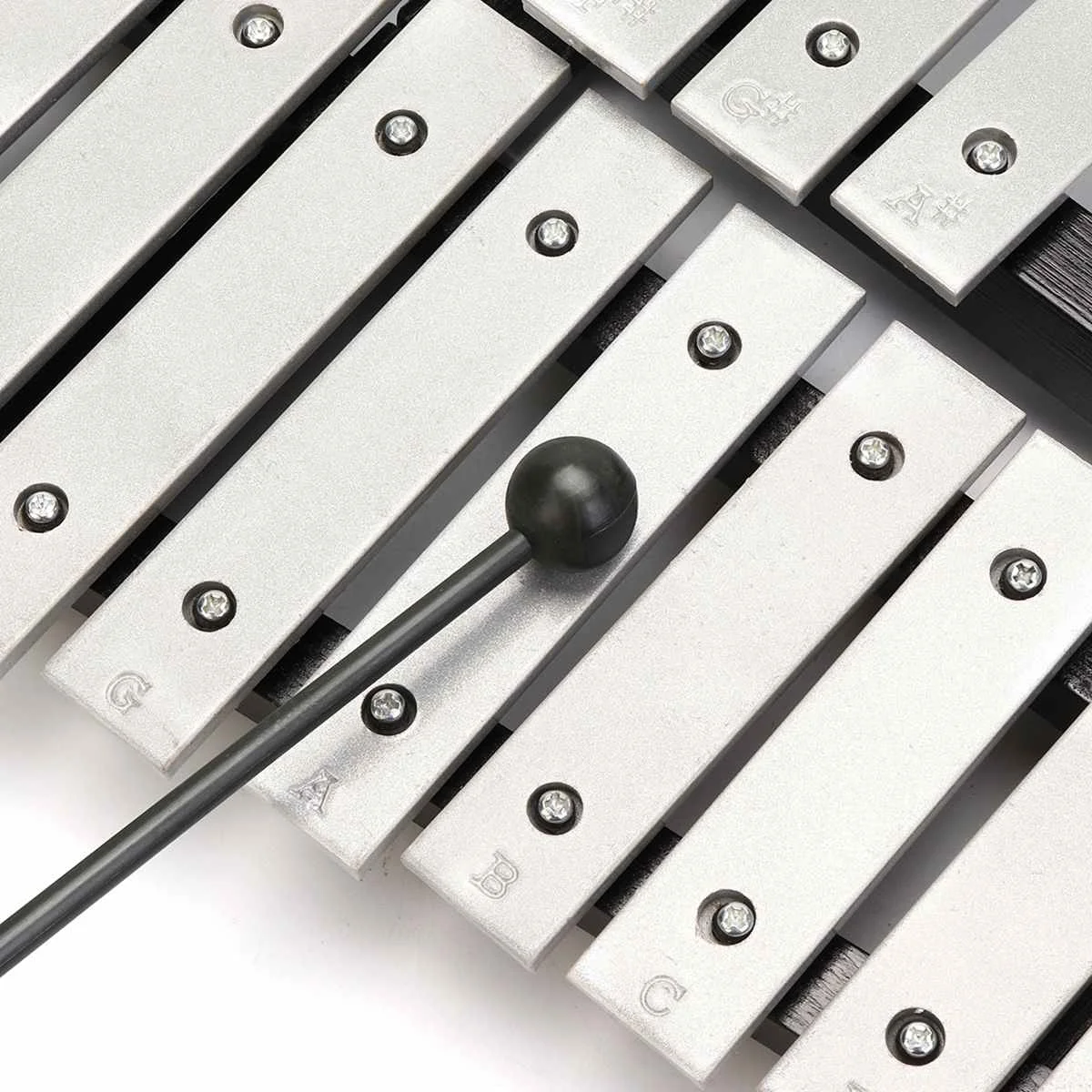 Складной 32 Note Glockenspiel деревянный ксилофон рамка алюминиевый обучающий ударный музыкальный инструмент с регулируемой подставкой