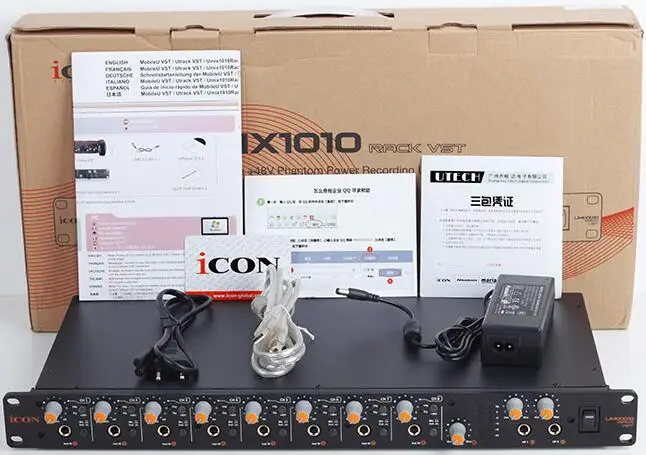 

ICON Umix 1010 rack vst mountable external sound card USB 2.0 audio interface provides 10 Inputs and 10 Outputs
