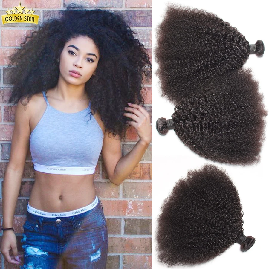 Brazilian Afro Curl Hair Afro Kinky Curly Hair 3pcs Human Hair