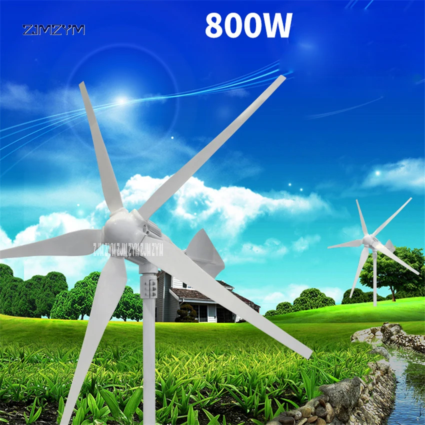 5 blades wind power generator Permanent magnet three-phase alternator AC 12V/24V/48V 800W low start up wind speed Z-800 5 blades wind power generator Permanent magnet three-phase alternator AC 12V/24V/48V 800W low start up wind speed Z-800