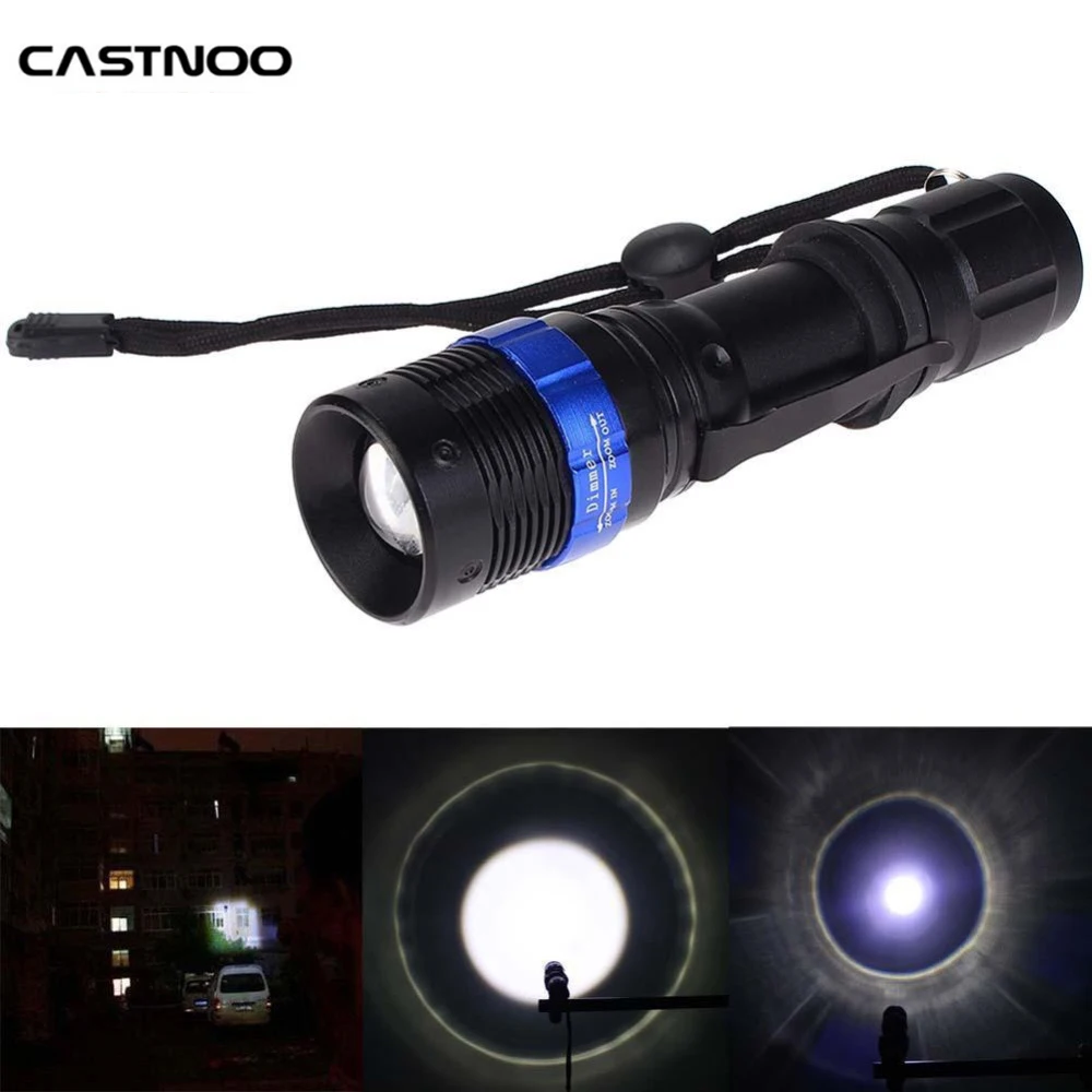 3000 Lumen Zoomable CREE XM L Q5 LED Flashlight Torch Zoom Lamp Light 3