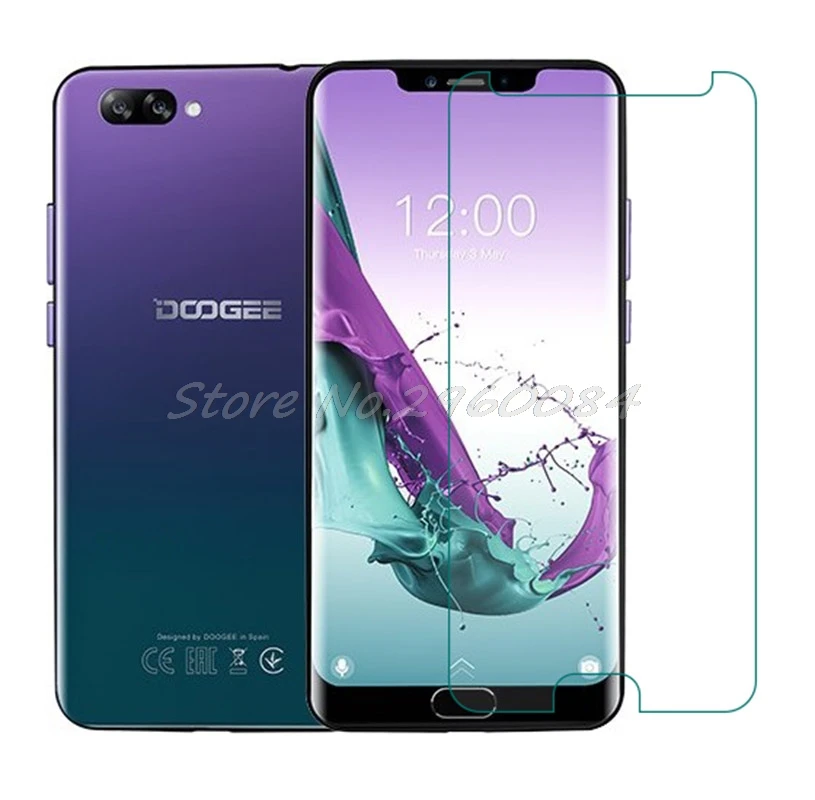 

Smartphone Tempered Glass for Doogee Y7 Plus Y7plus 6.18" Glass 9H Protective Film Screen Protector cover phone