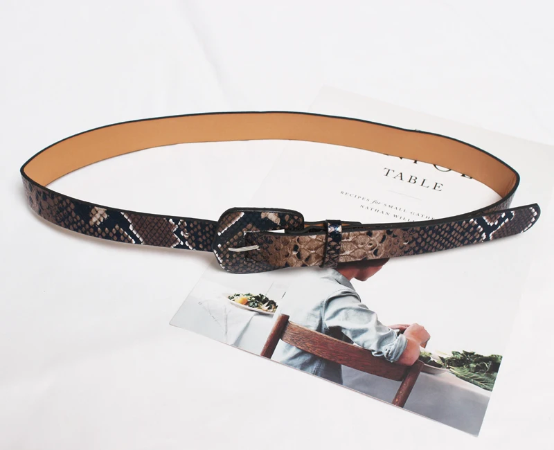 Deep coffee color SeeBeautiful, новинка, модные весенне-летние женские ремни из искусственной кожи с пряжкой, высокое качество, 5 цветов, Y420 - Цвет: Deep coffee color