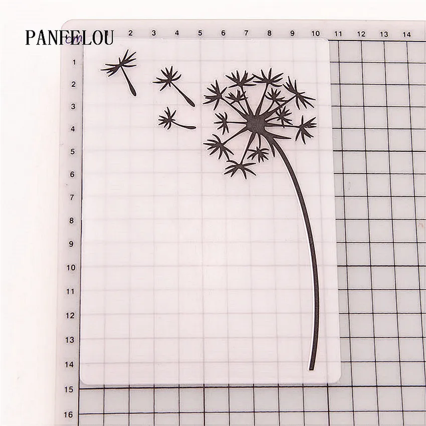 PANFELOU прекрасный Одуванчик папки для тиснения пластик для скрапбукинга DIY шаблон помадка торт фотоальбом открыток