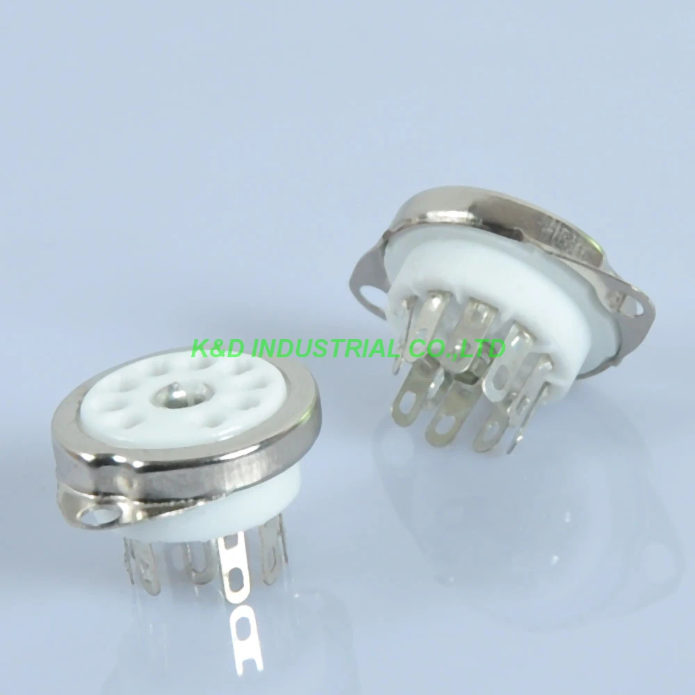5 шт. 9pin керамическая Трубная розетка B9A 6DJ8 12AX7 ECC83 CV492 12AU7 6922 ECC82 клапан|tube socket ceramic|tube