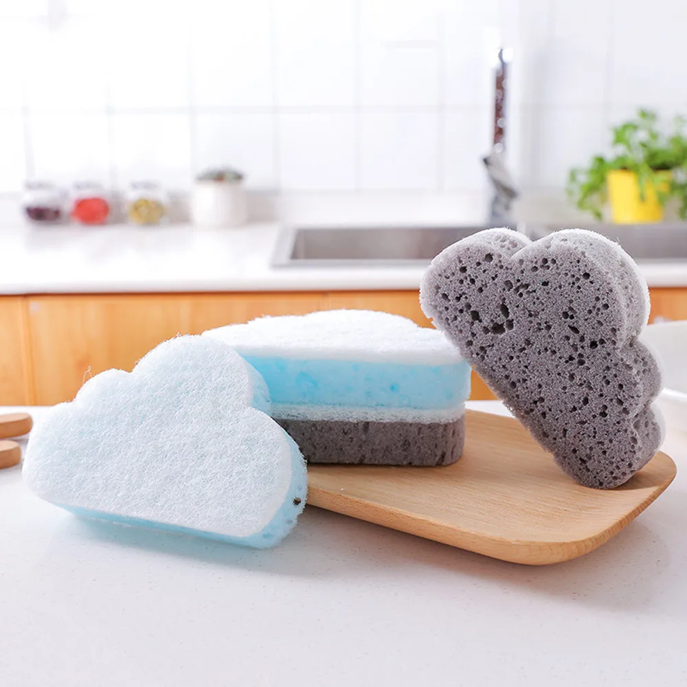 Sponge Magic Sponge Eraser Melamine Cleaner Cloud Shape Sponge Brush Household Cleaning Tools Decontamination Sponges Rubbing